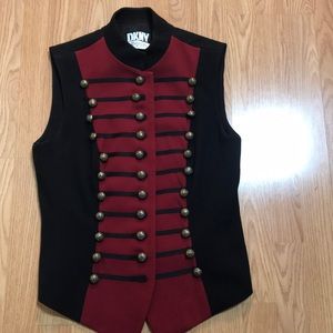 Vintage DKNY Bergdorf Goodman military vest